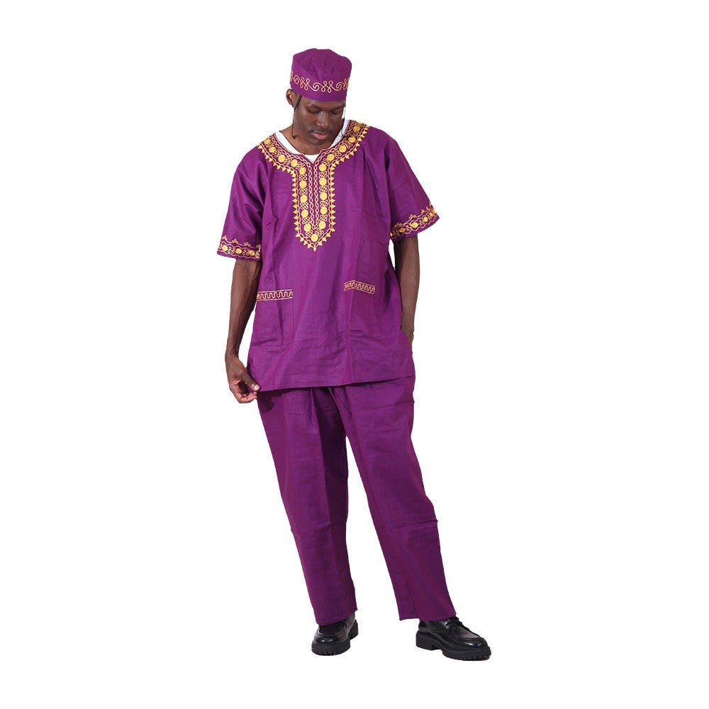 Pant Set-Purple Gold AI26 | Irie Gear
